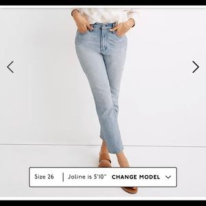 Madewell Perfect Curvy Jeans in Fitzgerald Wash